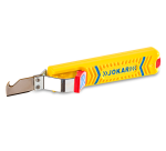 Couteau à câble n°28H SECURA Jokari – Pour câbles ronds de 8 à 28 mm – Lame TiN avec crochet