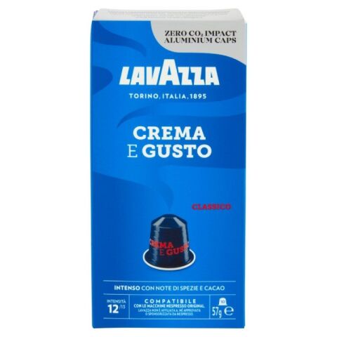 Cápsulas de café Lavazza Crema e Gusto Clásico - Paquete de 10 unidades