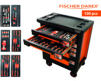 Servante équipée de 100 outils avec 6 modules