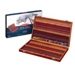 Caja de madera de 72 lápices Derwent Pastel