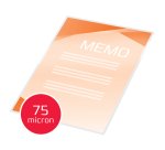 Paquete de 100 fundas de plastificación térmica GBC A5, 2 x 75 micras, brillante