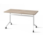 Inklapbare tafel POLLY, L.140 x D.70 cm, blad in iep
