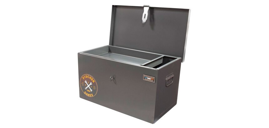 Coffre de chantier acier Fischer Darex  55 X 30 X 30 cm