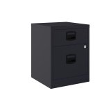 Cajonera móvil monoblock-montada PFAM1S1F Bisley 1 cajón personal y 1 cajón archivo