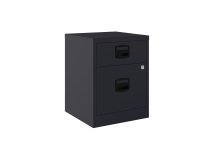 Cajonera móvil monoblock-montada PFAM1S1F Bisley 1 cajón personal y 1 cajón archivo