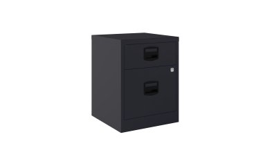 Cajonera móvil monoblock-montada PFAM1S1F Bisley 1 cajón personal y 1 cajón archivo