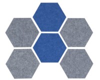 Tablero Hexagonal PET autoadhesivo 10mm (6 unid)