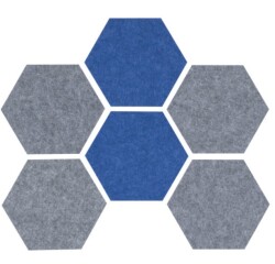 Tablero Hexagonal PET autoadhesivo 10mm (6 unid)