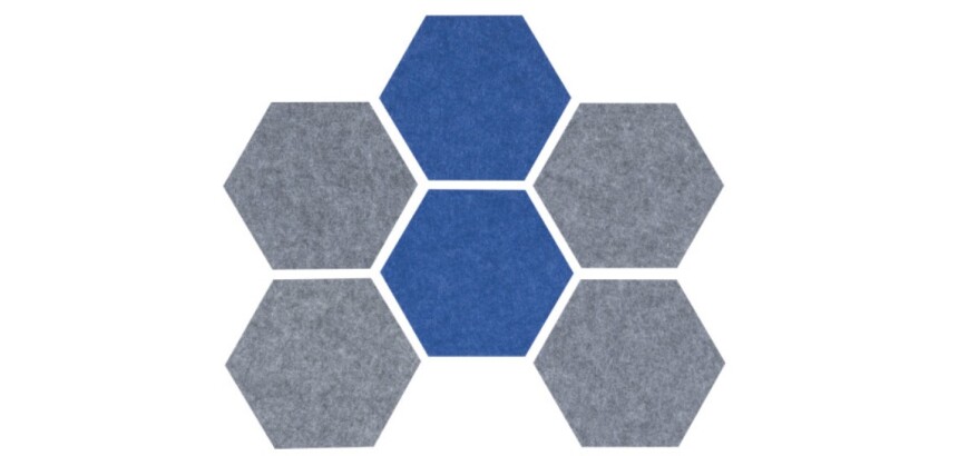 Tablero Hexagonal PET autoadhesivo 10mm (6 unid)