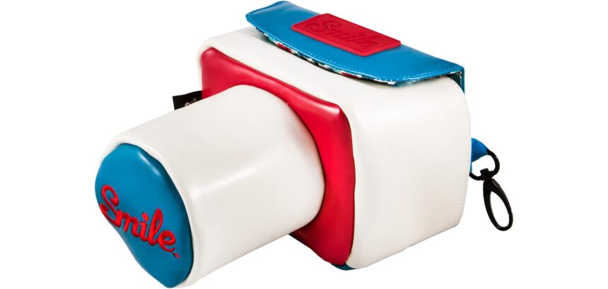 Smile I’m Casual Mod Style - Funda protectora para cámara réflex (DSLR), multicolor, compatible con objetivos de hasta 55 mm y 9 cm de largo