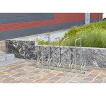 Râtelier 5 vélos avec 4 arceaux pour antivol