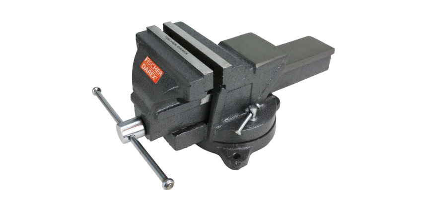 Étau en fonte 125 mm avec enclume et base tournante 360° Fischer Darex