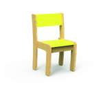 Stapelbare schoolstoel Fabiano Kids in hout - Maat T2 - Kleuterklas