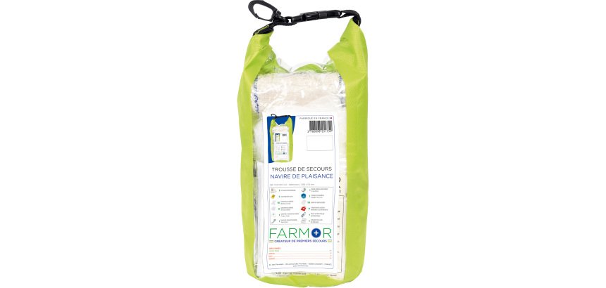 Trousse de secours Navire de plaisance en PVC vert