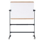 Ace Pizarra volteable movil doble cara magnética con moldura madera roble  - 120x90