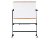 Ace Pizarra volteable movil doble cara magnética con moldura madera roble  - 120x90