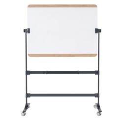 Ace Pizarra volteable movil doble cara magnética con moldura madera roble  - 120x90