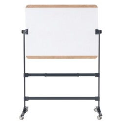 Ace Pizarra volteable movil doble cara magnética con moldura madera roble  - 120x90