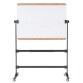 Ace Pizarra volteable movil doble cara magnética con moldura madera roble  - 120x90