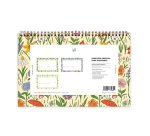 UO Organizador semanal Flores, tamaño 28x18 cm, 60 páginas