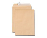 Pochette kraft brun 24 260x330 120 g/m² bande de protection - Boîte de 250