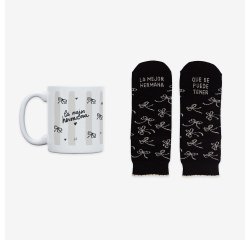 Kit Taza + Calcetines "La mejor hermana que se puede tener " Fam 36-41