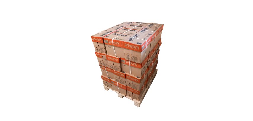 Papier Artwork A4 75g - Einwegpalette mit 200 Paketen à 500 Blätter