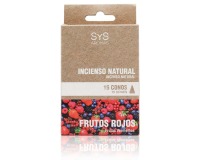 Incienso Natural Frutos Rojos 15 Conos SYS Aromas