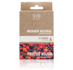 Incienso Natural Frutos Rojos 15 Conos SYS Aromas