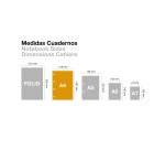 Notebook The Original, Couverture rigide, A4, quadrillage 5x5 mm, 80 feuilles de 1 couleur, Miquelrius, Sable.
