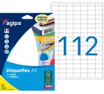 Étiquettes adresses 12 x 18,3 mm Agipa 114006 - Boîte de 1792