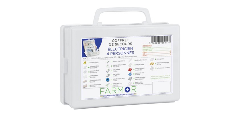 Coffret de secours Électricien 4 personnes