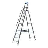 Escabeau Professionnel Aluminium PRO fonte 60/110 (+ main courante)
