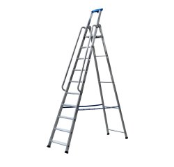 Escabeau Professionnel Aluminium PRO fonte 60/110 (+ main courante)
