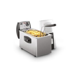 FRITEL Friteuse FR 1465 4L 2600W - Couvercle filtrant manuel 
