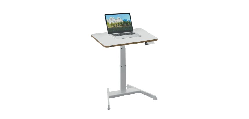 Bureau Leitz électrique assis-debout compact, Leitz Ergo, Blanc