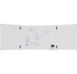 Tableau blanc triptyque émaillé UNITE PLUS 100x150cm - Legamaster