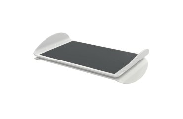 Reposapiés ajustable de escritorio Ergo, gris

