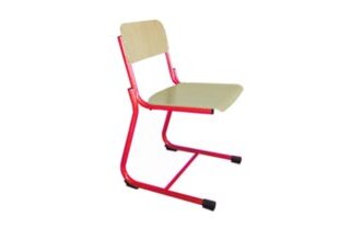 Chaise école luge Fabiano hêtre - Taille T6 pour primaire (P5/P6)