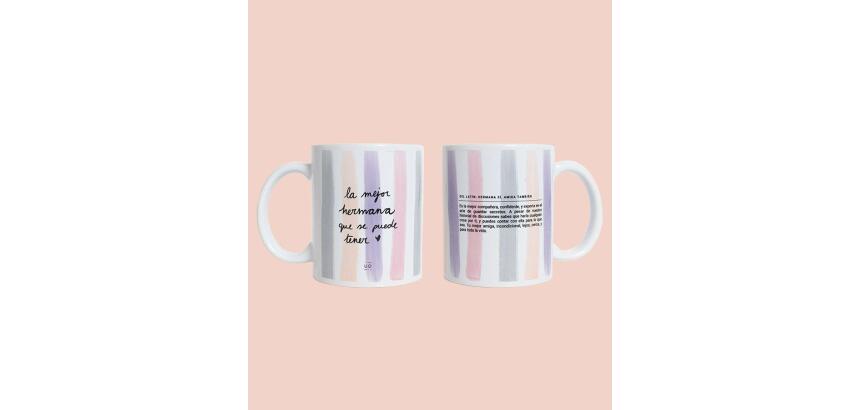 Taza "La mejor hermana que se puede tener" 350ml, cerámica 

