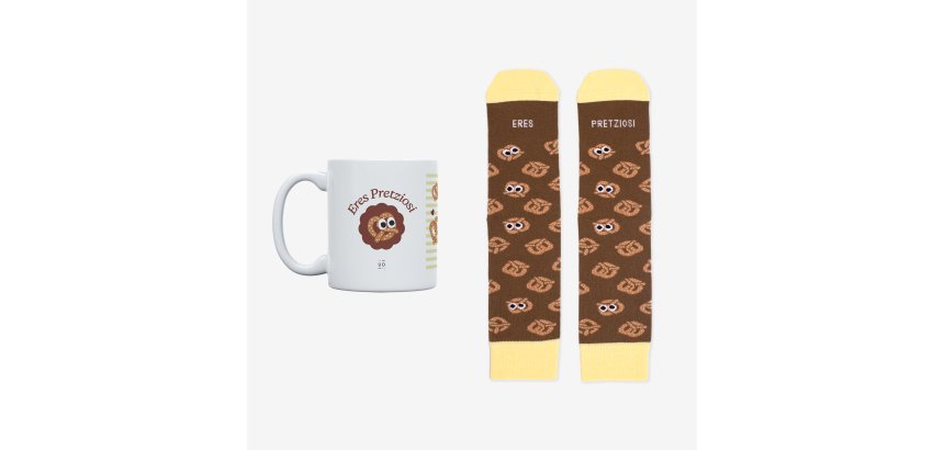 Kit Taza + Calcetines "Eres pretziosi" talla 42-46
