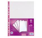 Pochettes perforées VIQUEL Lady Class A4 polypropylène couleur lisse 6.5/100e – Boite de 25