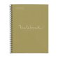 Notebook Eco Emotions, Carton recyclé, A4, quadrillage 5x5 mm, 80 feuilles de 1 couleur, Miquelrius, Vert.
