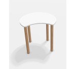 Table Fabiano Kids avec pieds en bois - Taille T2 - Ecole maternelle
