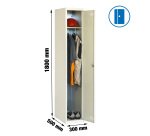 Taquilla monoblock-montada Simon Locker single 1/1 300 gris