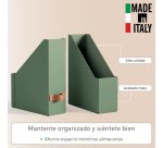 Revistero Leitz Puro, cartón 100% reciclado, pack de 2 - 10 - Verde