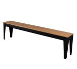 Banc bois et métal
