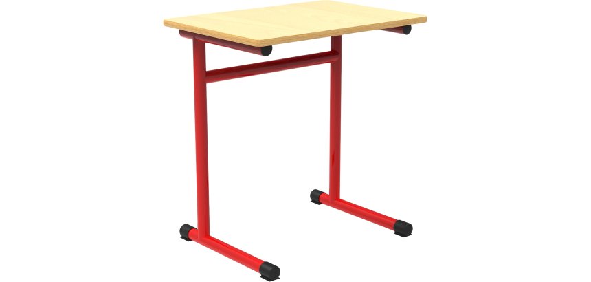 Fabiano single-seat school table L 70cm - Size T5 for primary (P3/P4)