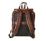 Sac à dos cuir avec housse intégrée pour ordinateur 15,6"