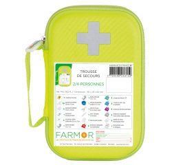Trousse de secours Multirisques 2/4 personnes en PU jaune
